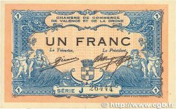 1 Franc FRANCE regionalism and various Valence 1915 JP.127.03 XF