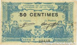 50 Centimes FRANCE regionalismo e varie Valence 1915 JP.127.06 MB