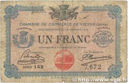 1 Franc FRANCE regionalismo y varios Vienne 1916 JP.128.12 RC