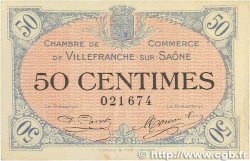 50 Centimes FRANCE Regionalismus und verschiedenen Villefranche-Sur-Saône 1915 JP.129.01 SS