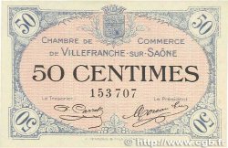 50 Centimes FRANCE regionalism and various Villefranche-Sur-Saône 1915 JP.129.01 AU
