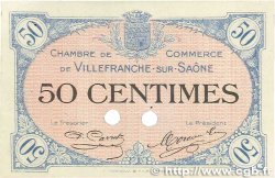 50 Centimes Spécimen FRANCE regionalismo y varios Villefranche-Sur-Saône 1915 JP.129.02 EBC+