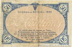 50 Centimes FRANCE Regionalismus und verschiedenen Villefranche-Sur-Saône 1920 JP.129.11 S
