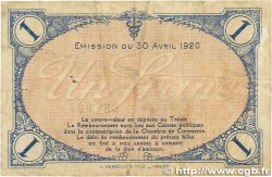 1 Franc FRANCE regionalism and miscellaneous Villefranche-Sur-Saône 1920 JP.129.13 VG