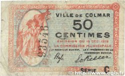 50 Centimes FRANCE regionalism and miscellaneous Colmar 1918 JP.130.02 G