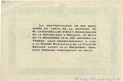 1 Franc FRANCE regionalism and miscellaneous Colmar 1918 JP.130.03 F