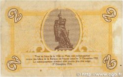 2 Francs FRANCE regionalismo y varios Metz 1918 JP.131.06 BC