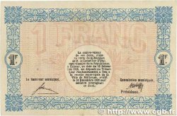 1 Franc FRANCE regionalismo y varios Mulhouse 1918 JP.132.02 MBC+