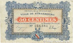 50 Centimes FRANCE regionalismo y varios Strasbourg 1918 JP.133.01 BC