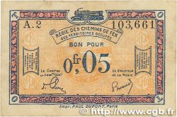 0,05 Franc FRANCE Regionalismus und verschiedenen  1923 JP.135.01 fSS