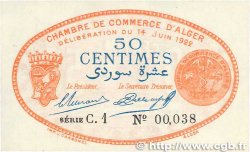 50 Centimes FRANCE regionalismo y varios Alger 1922 JP.137.23 SC+