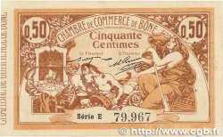 50 Centimes FRANCE regionalism and miscellaneous Bône 1915 JP.138.01 VF+