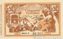 50 Centimes FRANCE Regionalismus und verschiedenen Bône 1915 JP.138.01 fST+