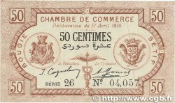 50 Centimes FRANCE regionalismo e varie Bougie, Sétif 1915 JP.139.01 q.FDC