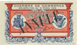 1 Franc Annulé FRANCE regionalism and various Bougie, Sétif 1918 JP.139.07 AU-
