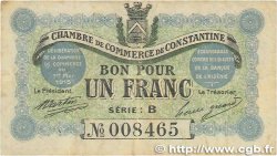 1 Franc FRANCE regionalism and various Constantine 1915 JP.140.04 F