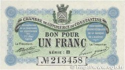 1 Franc FRANCE regionalism and miscellaneous Constantine 1915 JP.140.04 UNC