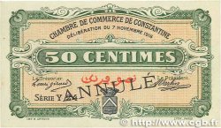 50 Centimes Annulé FRANCE regionalism and various Constantine 1916 JP.140.07 AU