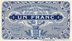 1 Franc FRANCE regionalism and miscellaneous Constantine 1922 JP.140.39 AU