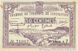 50 Centimes FRANCE regionalism and miscellaneous Constantine 1922 JP.140.40 AU