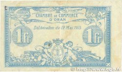 1 Franc FRANCE regionalism and miscellaneous Oran 1915 JP.141.02 VF-