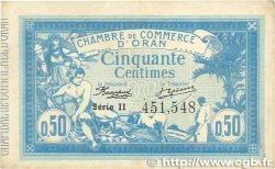50 Centimes FRANCE regionalism and miscellaneous Oran 1915 JP.141.04 XF