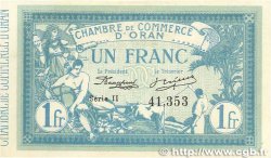 1 Franc FRANCE regionalism and miscellaneous Oran 1915 JP.141.08 AU