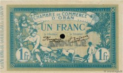 1 Franc Annulé FRANCE regionalism and miscellaneous Oran 1915 JP.141.10 VF+