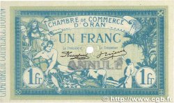 1 Franc Annulé FRANCE Regionalismus und verschiedenen Oran 1915 JP.141.10