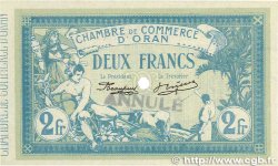 2 Francs Annulé FRANCE regionalismo e varie Oran 1915 JP.141.16 q.FDC