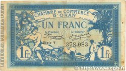 1 Franc FRANCE regionalism and miscellaneous Oran 1915 JP.141.20 F