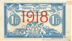 1 Franc FRANCE regionalism and miscellaneous Oran 1915 JP.141.20 XF+