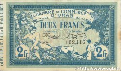 2 Francs FRANCE regionalism and various Oran 1915 JP.141.21 VF