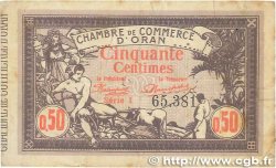 50 Centimes FRANCE regionalismo y varios Oran 1920 JP.141.22 BC