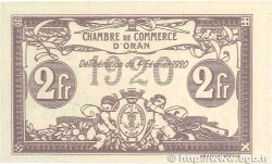2 Francs FRANCE regionalism and miscellaneous Oran 1920 JP.141.24 UNC