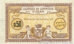 50 Centimes FRANCE regionalism and miscellaneous Oran 1922 JP.141.31 VF