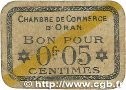 5 Centimes FRANCE regionalism and miscellaneous Oran 1920 JP.141.56 G