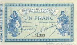 1 Franc FRANCE regionalism and various Philippeville 1914 JP.142.02 AU-