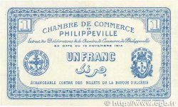1 Franc FRANCE regionalism and various Philippeville 1914 JP.142.04 AU+