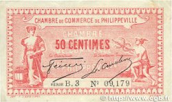 50 Centimes FRANCE regionalismo y varios Philippeville 1917 JP.142.08 BC+