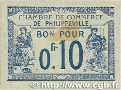10 Centimes FRANCE regionalism and various Philippeville 1915 JP.142.13 AU+