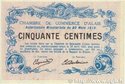 50 Centimes FRANCE regionalismo e varie Alais. Nom Actuel : Alès 1916 JP.004.07 q.FDC