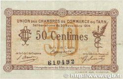 50 Centimes FRANCE regionalismo e varie Albi - Castres - Mazamet 1914 JP.005.01 BB