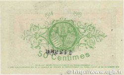 50 Centimes FRANCE regionalismo e varie Albi - Castres - Mazamet 1914 JP.005.01 SPL