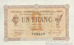 1 Franc FRANCE régionalisme et divers Albi - Castres - Mazamet 1914 JP.005.05