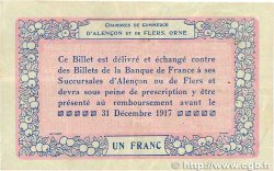 1 Franc FRANCE Regionalismus und verschiedenen Alencon et Flers 1915 JP.006.04 SS