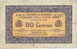 50 Centimes FRANCE regionalism and miscellaneous Alencon et Flers 1915 JP.006.39 VG