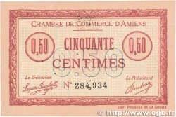 50 Centimes FRANCE regionalism and various Amiens 1915 JP.007.14 AU-