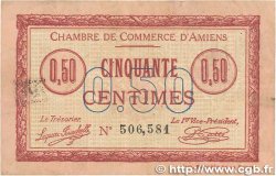 50 Centimes FRANCE Regionalismus und verschiedenen Amiens 1915 JP.007.26 fSS