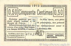 50 Centimes FRANCE regionalismo e varie Amiens 1915 JP.007.32 SPL